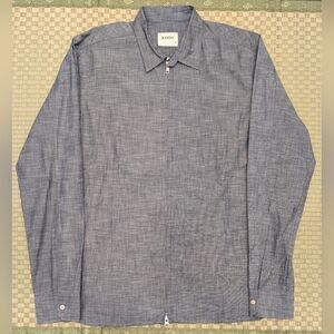 Kardo Full Zip Lightweight Chambray Jacket Men's Size Medium